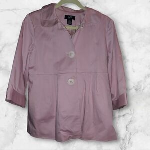 Pink Trench Style Coat Small